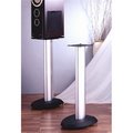 Vti Manufacturing VTI Manufacturing VSP24SB Black Base Silver Aluminum Pole 24 in. Height Speaker Stand VSP24SB